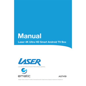 Laser AGT419 4K Ultra HD Smart Android TV Box User Manual