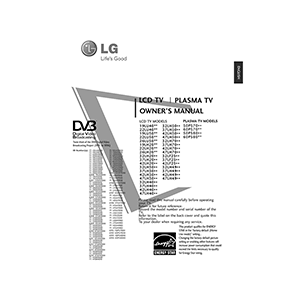 LG 32LH2000 LCD TV Owner's Manual