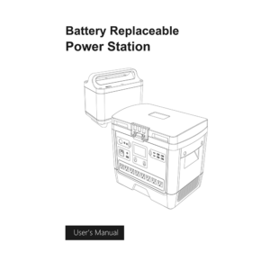 Litionite HS2000 Cargo Battery Replaceable Power Station 2000W/2000Wh User's Manual