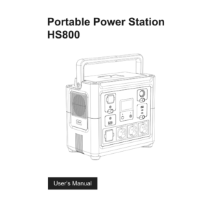 Litionite HS800 Apache Portable Power Station 1000W/835Wh User's Manual