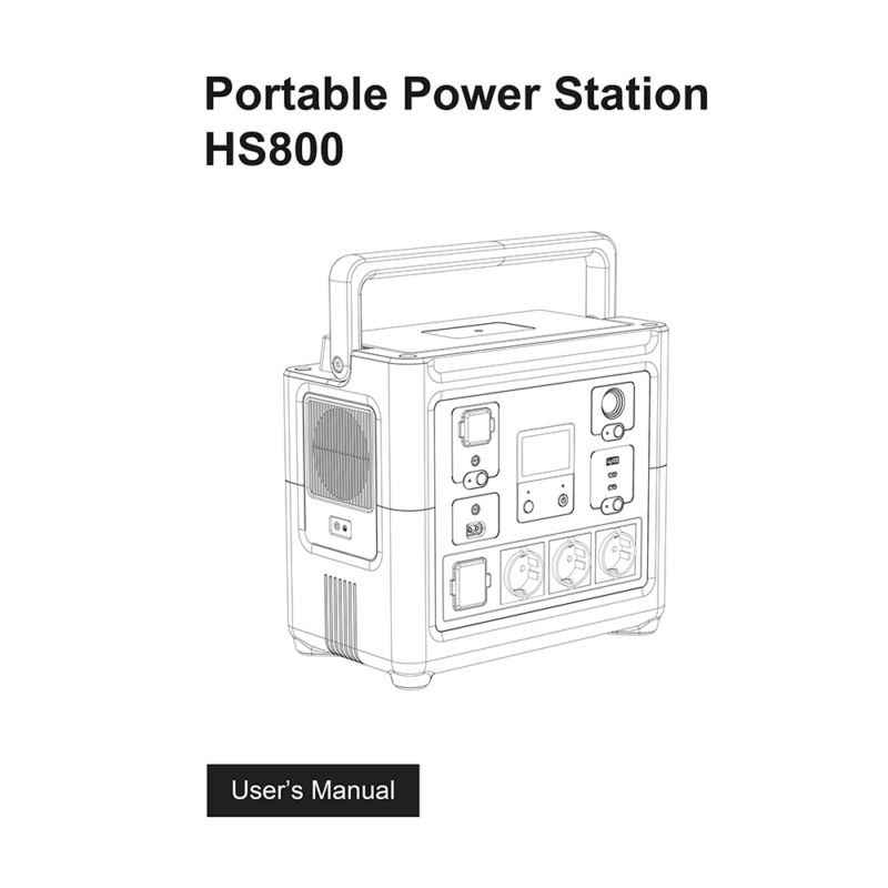 Litionite HS800 Apache Portable Power Station 1000W/835Wh User's Manual