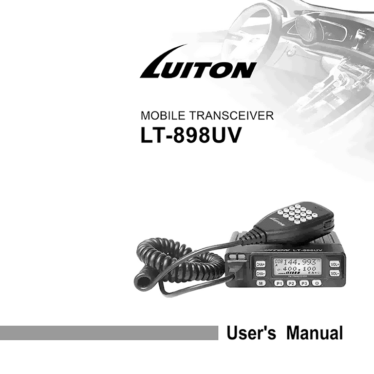 Luiton LT-898UV transceiver User's Manual | teklib: tech doc library