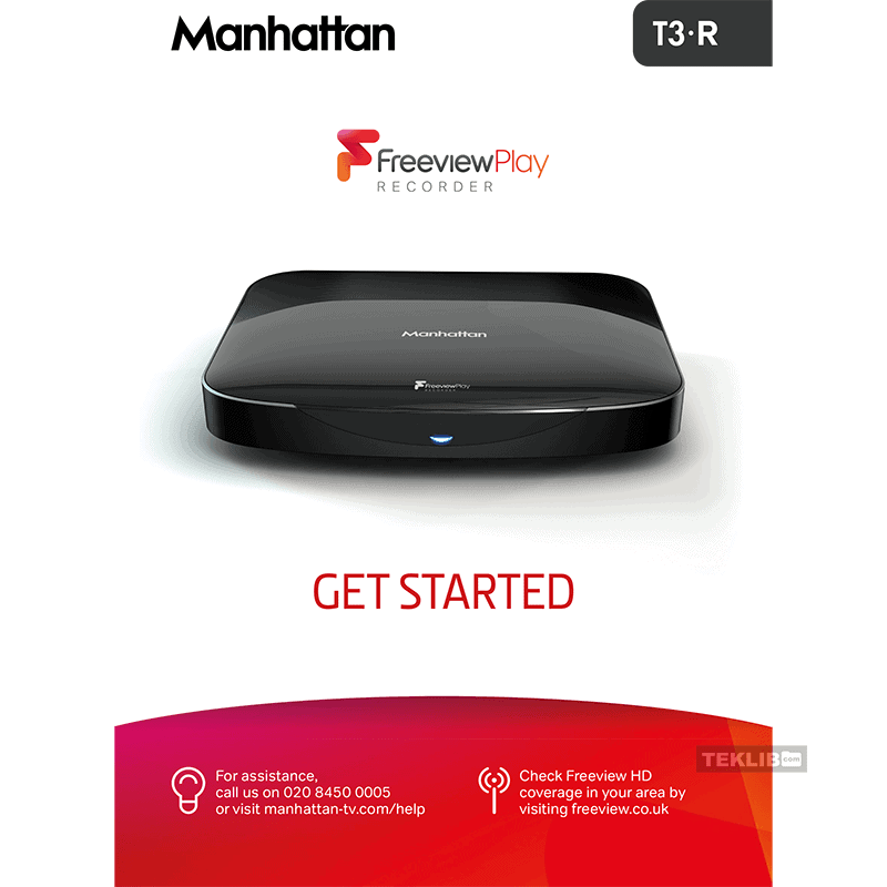 Manhattan T3-R 1TB Freeview Play 4K Smart Recorder User Guide