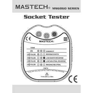 Mastech MS6860B Socket Tester User Manual
