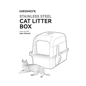 Meowant MW-LB02 Stainless Steel Cat Litter Box User Manual