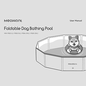 Meowant MW-PS05 (3XL) Foldable Dog Bathing Pool User Manual
