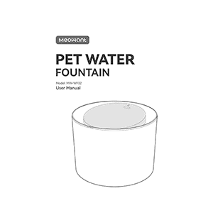 Meowant MW-WF02 Pet Water Fountain User Manual
