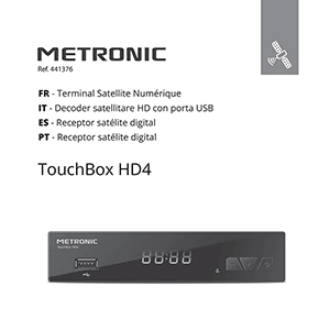 Metronic TouchBox HD4 / 441376 Satellite Receiver User Manual
