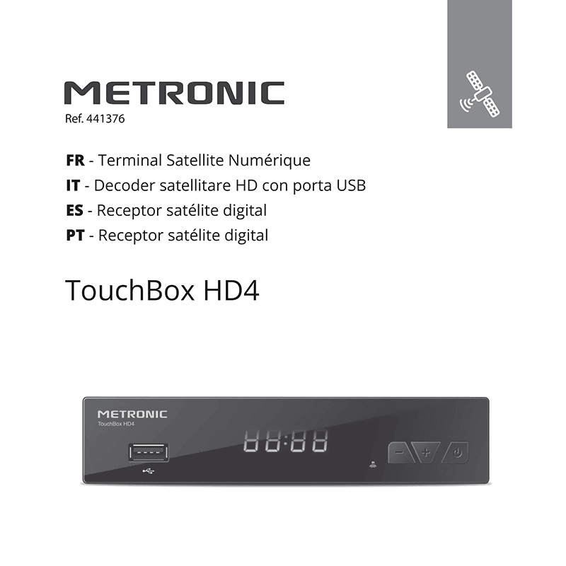 Metronic TouchBox HD4 / 441376 Satellite Receiver User Manual