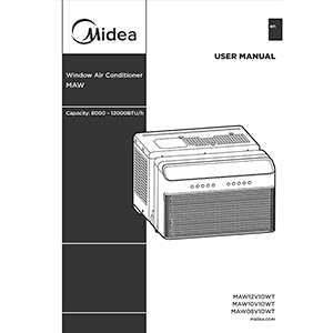 Midea MAW08V1DWT U-shaped Window Air Conditioner User Manual