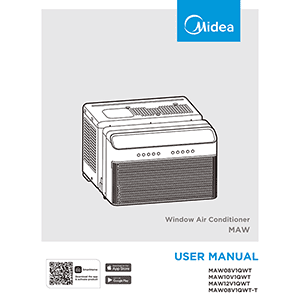 Midea MAW08V1QWT-T U-shaped Window Air Conditioner User Manual