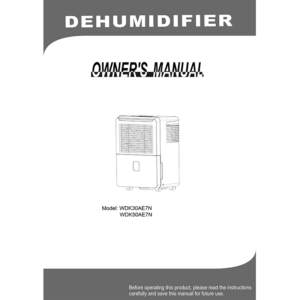 Midea WDK30AE7N Dehumidifier Owner's Manual