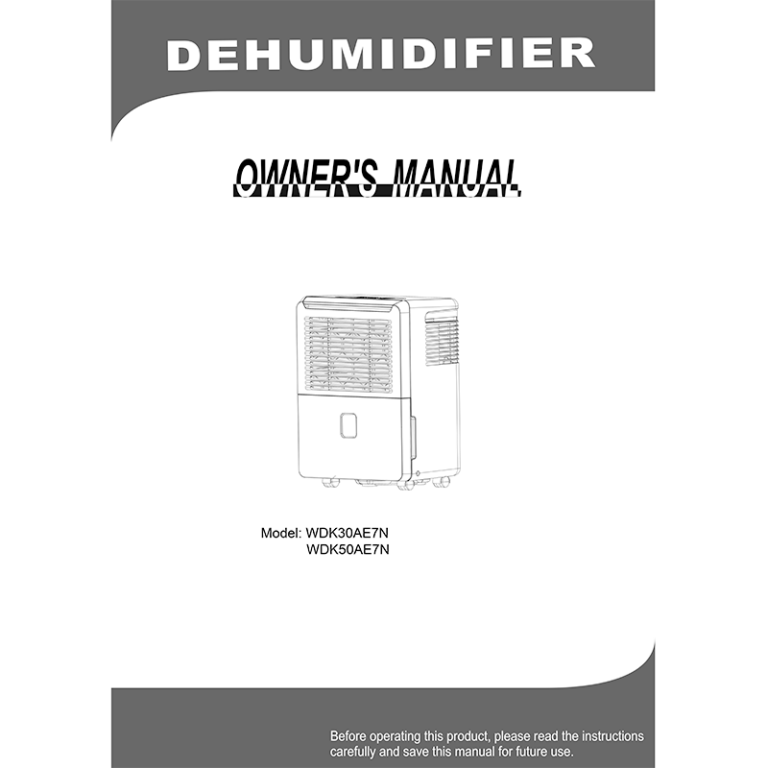Midea WDK30AE7N Dehumidifier User Manual