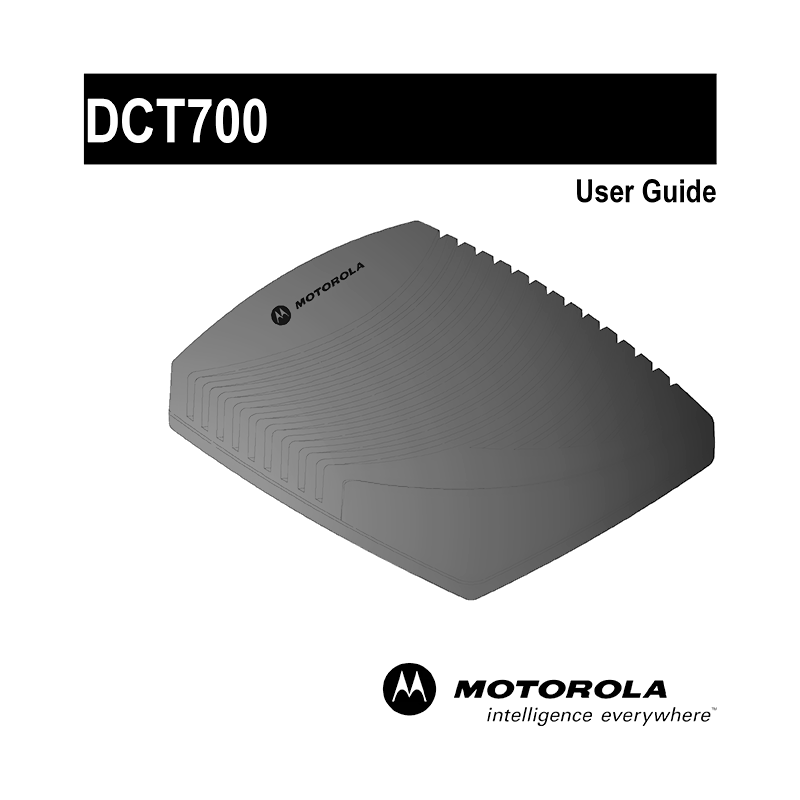 Motorola DCT700 Cable TV Box User Guide