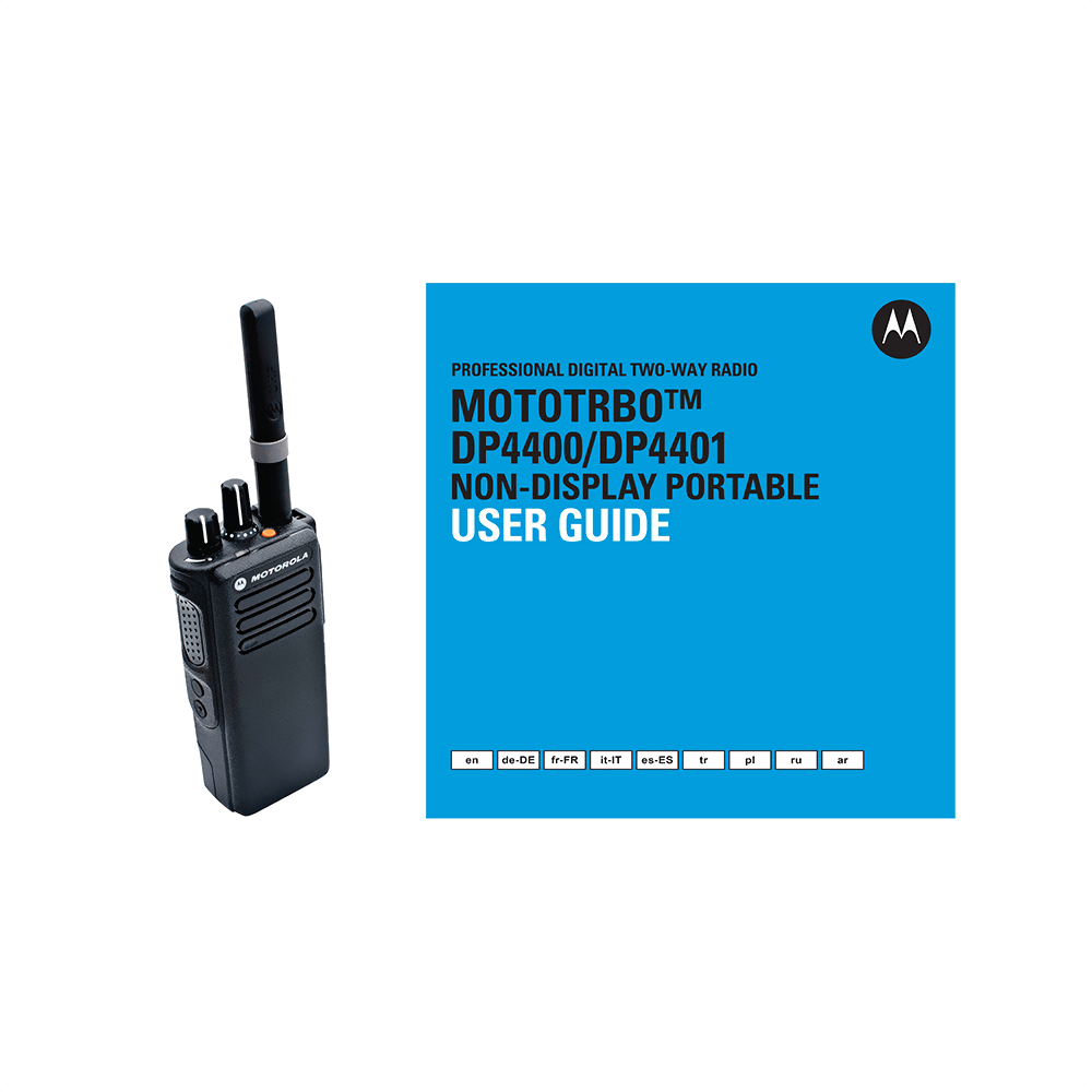 Motorola MOTOTRBO DP4400 Digital Two-Way Radio User Guide