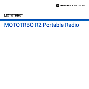 Motorola MOTOTRBO R2 two-way radio Manual | teklib: tech doc library