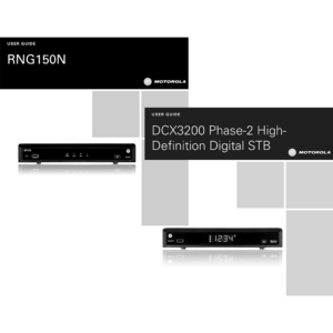 Motorola DCX3200 P2 / RNG150N Cable Set-Top Box Manual