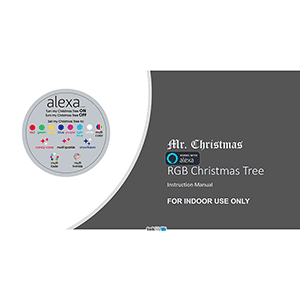 Mr.Christmas # 60625 RGB Christmas Tree (Alexa compatible) Instruction Manual
