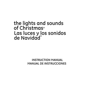 Mr.Christmas 67791 "The lights and sounds of Christmas" Instruction Manual