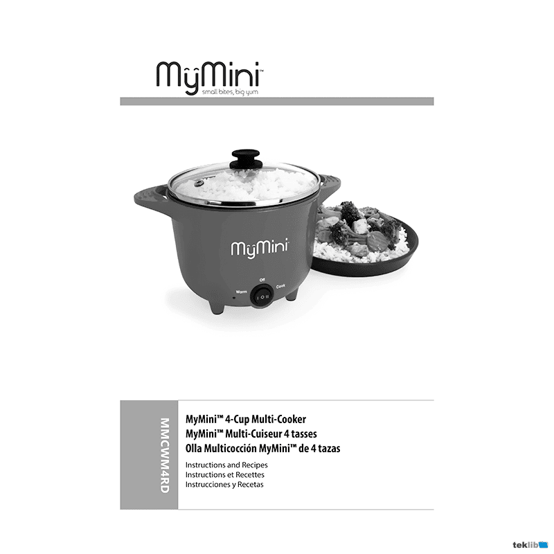 MyMini MMCWM4RD 4-cup Multi-Cooker Instructions and Recipes