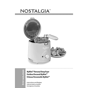 MyMini NMDFWM15AQ Deep Fryer Instructions and Recipes