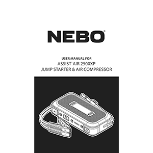 NEBO ASSIST AIR 2500XP Jump Starter NEB-JMP-0007 User Manual