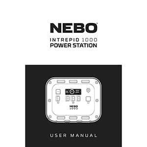 NEBO INTREPID 1000 Power Station NEB-PST-0008 User Manual