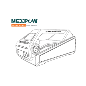 Nexpow 4000A peak Jump Starter AP1 User Manual