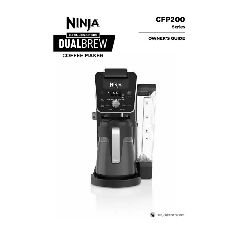 Ninja DualBrew Grounds/Pods Coffee Maker CFP201 User Manual