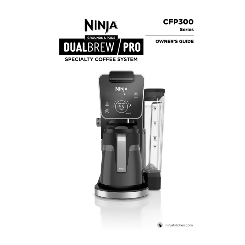 Ninja DualBrew Pro Grounds and Pods Specialty Coffee System CFP300 Owner's Guide