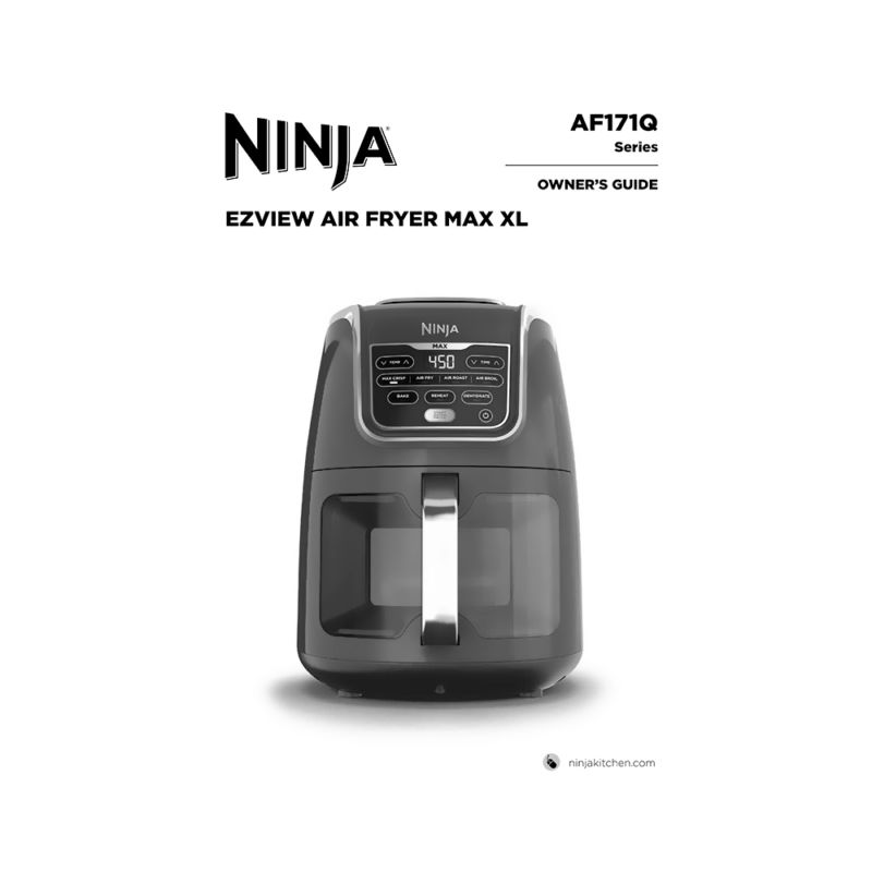 Ninja EZView Air Fryer Max XL AF171QCY Owner's Guide