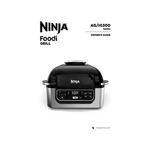 Ninja Foodi 5-in-1 Indoor Grill AG302QCCM Owner's Guide