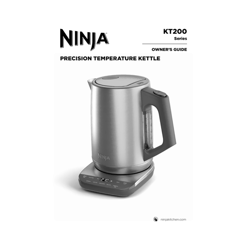 Ninja Precision Temperature Electric Kettle KT200 Owner's Guide
