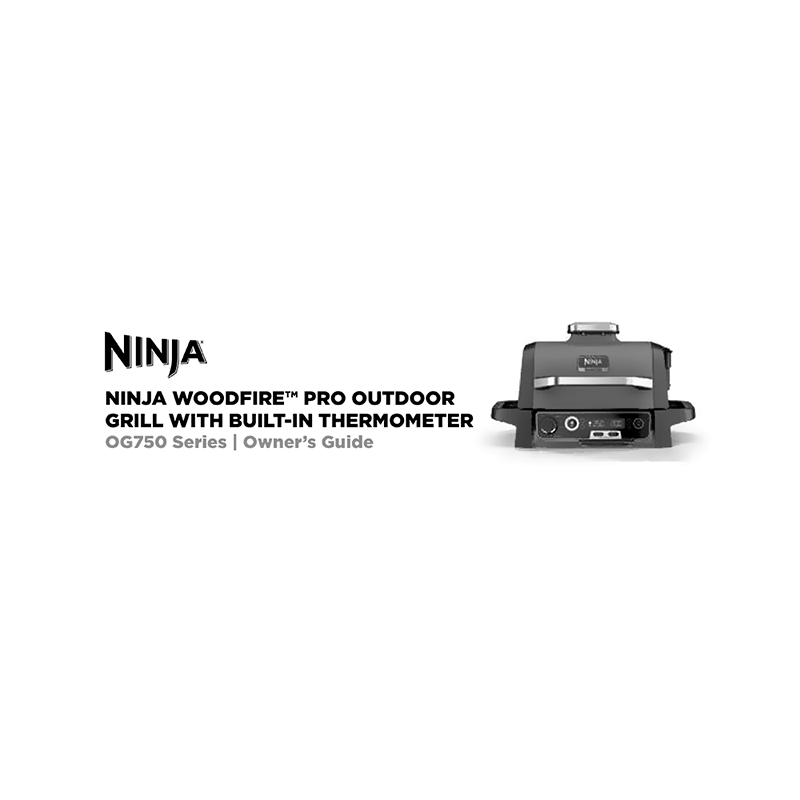 Ninja Woodfire Outdoor Grill OG751BK Owner's Guide