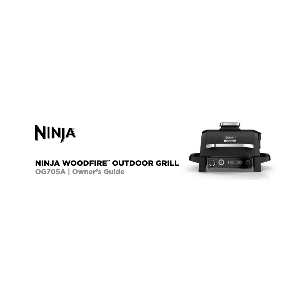 Ninja Woodfire Outdoor Grill OG705A Owner's Guide