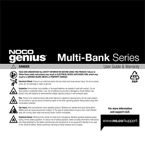 NOCO GENIUS2X2 6V/12V 2-Bank 4-Amp Smart Battery Charger User Guide