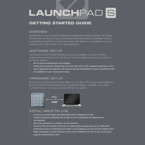 Novation Launchpad S Controller User Guide