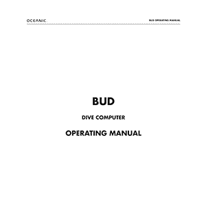 Oceanic BUD Dive Computer Operating Manual