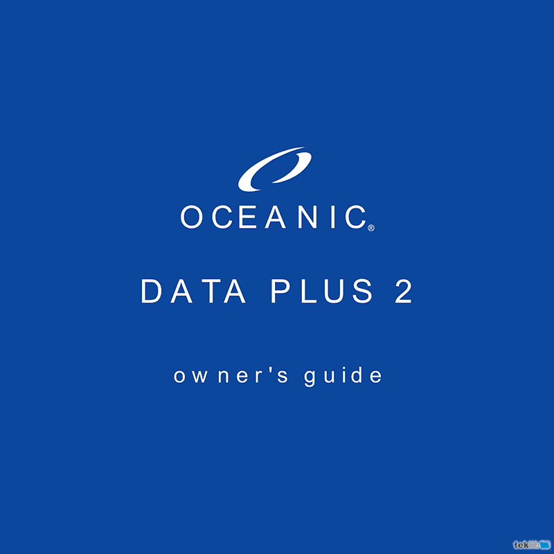 Oceanic Data Plus 2 Dive Computer Owner's Guide