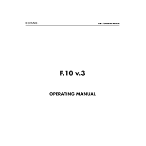 Oceanic F.10 v.3 Freediving Computer Operating Manual
