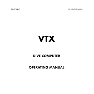 Oceanic VTX Dive Computer Operating Manual