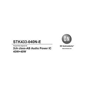 STK433-040N-E ON Semiconductor Audio Power Amplifier Data Sheet