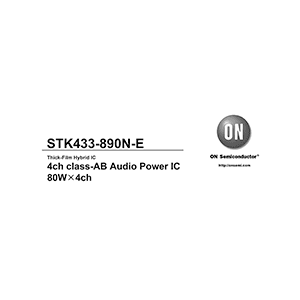 STK433-890N-E ON Semiconductor Audio Power Amplifier Data Sheet