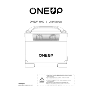 ONEUP 1000 Portable Power Station User Manual