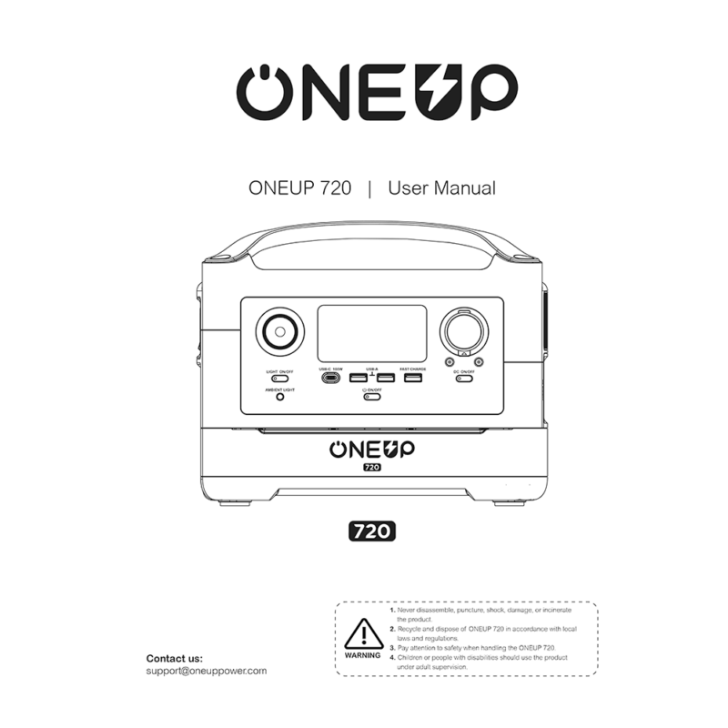 ONEUP 720 Portable Power Station User Manual