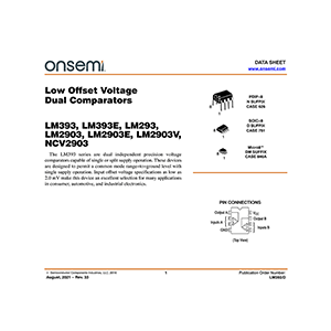 LM2903 onsemi Low Offset Voltage Dual Comparator Data Sheet