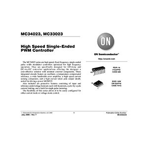 MC33023 onsemi PWM Controller Data Sheet