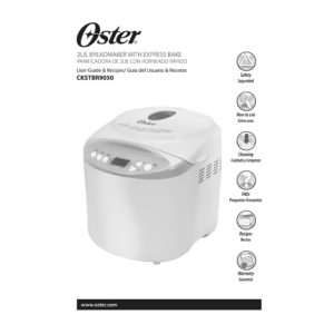Oster 2 lb Bread Maker CKSTBR9050 User Guide