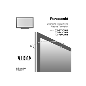 TX-P37C10B Panasonic Viera Plasma TV Operating Instructions