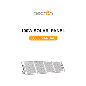 Pecron 100W Solar Panel LL-YT100W User Manual